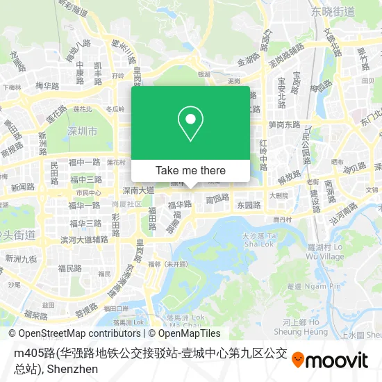 m405路(华强路地铁公交接驳站-壹城中心第九区公交总站) map