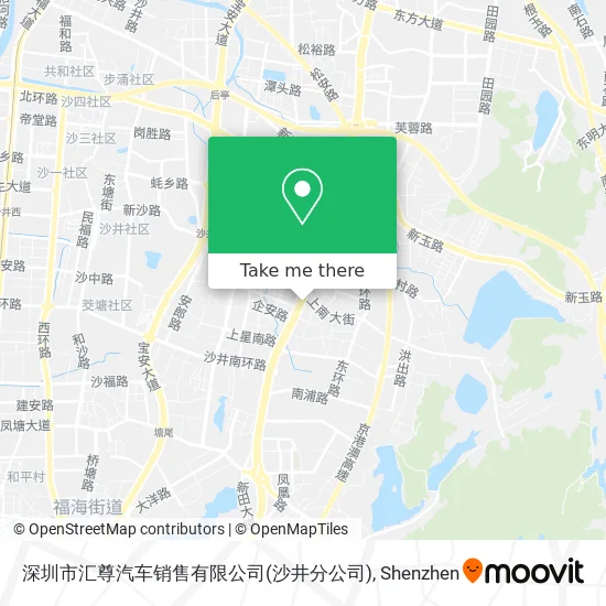 深圳市汇尊汽车销售有限公司(沙井分公司) map
