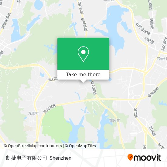 凯捷电子有限公司 map