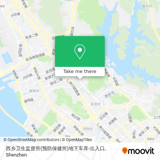 西乡卫生监督所(预防保健所)地下车库-出入口 map
