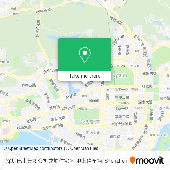 深圳巴士集团公司龙塘住宅区-地上停车场 map