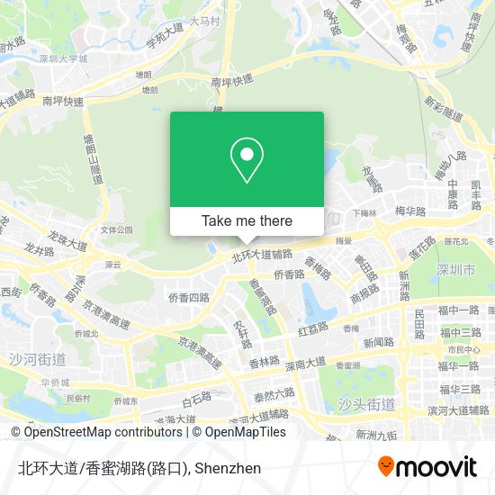 北环大道/香蜜湖路(路口) map