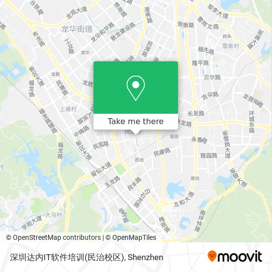 深圳达内IT软件培训(民治校区) map