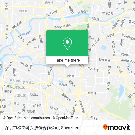 深圳市松岗湾头股份合作公司 map