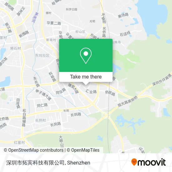 深圳市拓宾科技有限公司 map