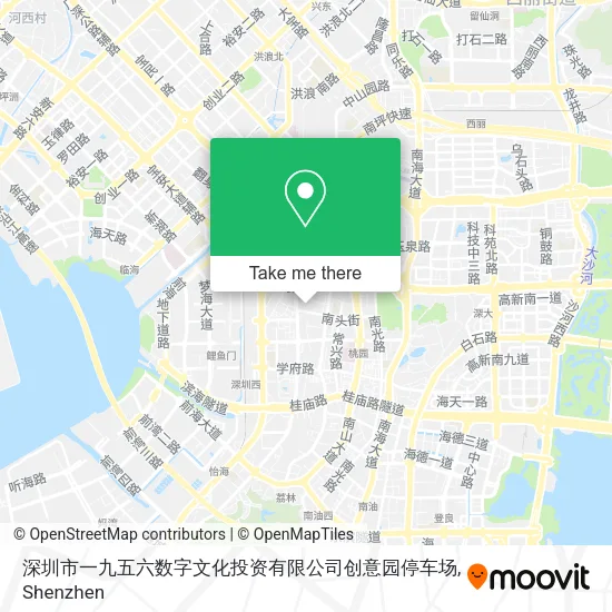深圳市一九五六数字文化投资有限公司创意园停车场 map