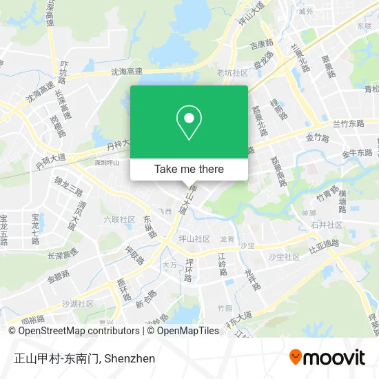 正山甲村-东南门 map