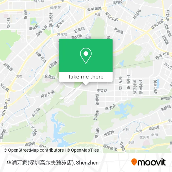 华润万家(深圳高尔夫雅苑店) map