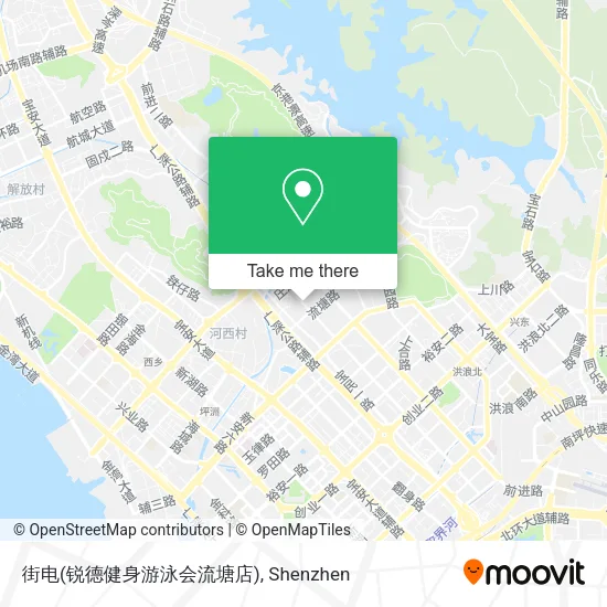 街电(锐德健身游泳会流塘店) map