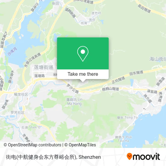 街电(中航健身会东方尊峪会所) map