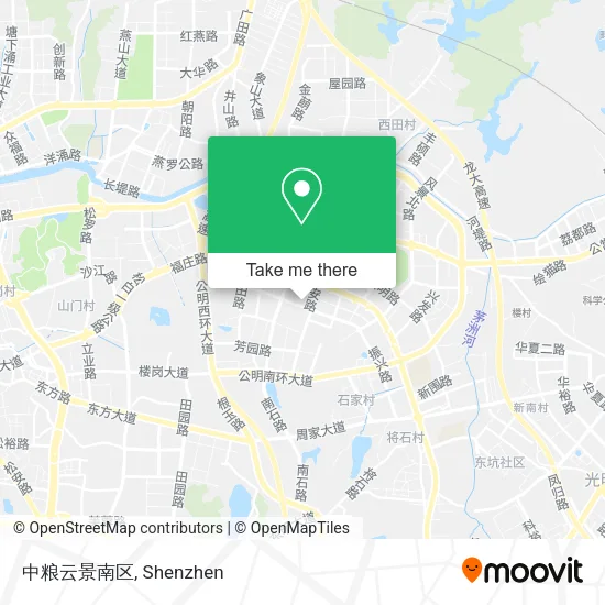 中粮云景南区 map