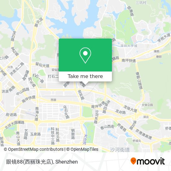 眼镜88(西丽珠光店) map