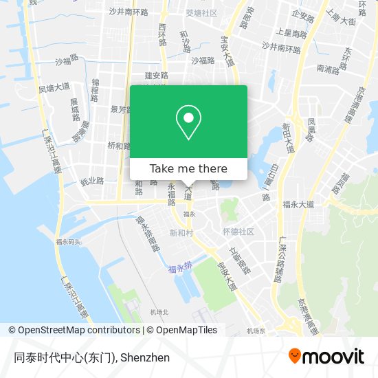 同泰时代中心(东门) map