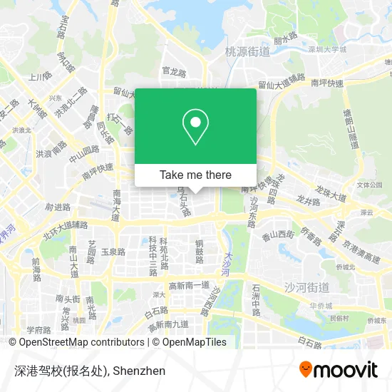 深港驾校(报名处) map