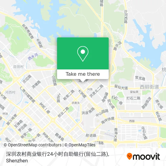 深圳农村商业银行24小时自助银行(留仙二路) map