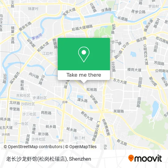 老长沙龙虾馆(松岗松瑞店) map