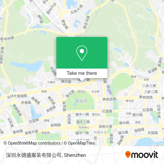 深圳永德盛服装有限公司 map