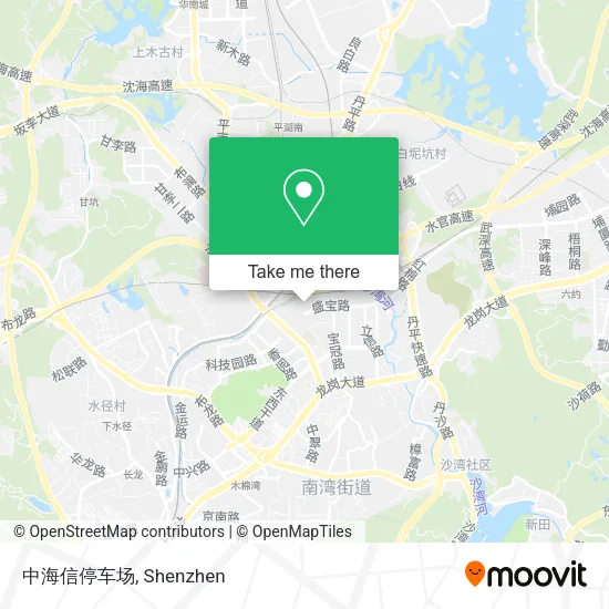中海信停车场 map