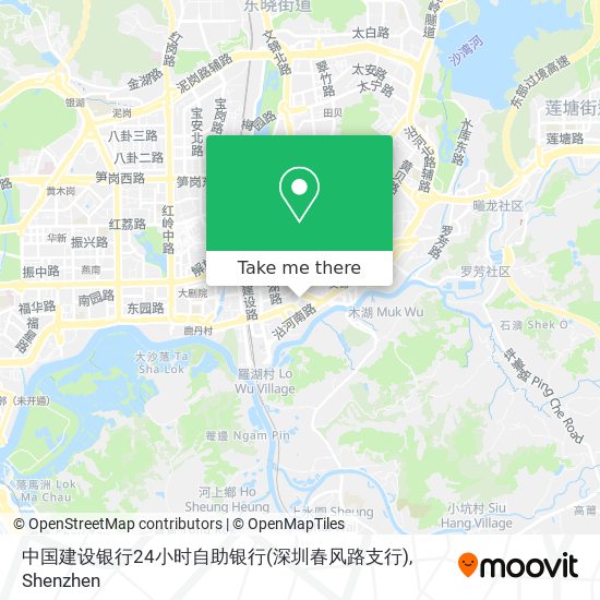 中国建设银行24小时自助银行(深圳春风路支行) map