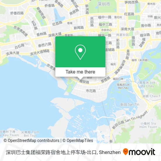 深圳巴士集团福荣路宿舍地上停车场-出口 map