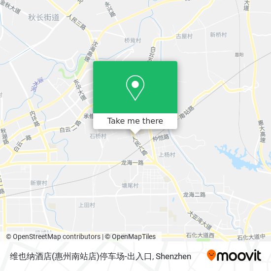 维也纳酒店(惠州南站店)停车场-出入口 map