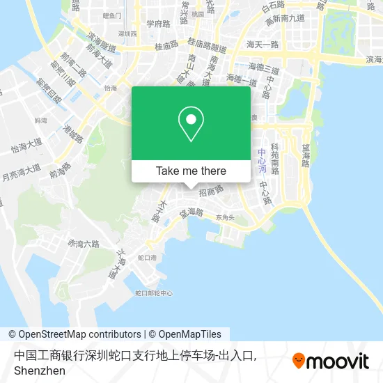 中国工商银行深圳蛇口支行地上停车场-出入口 map