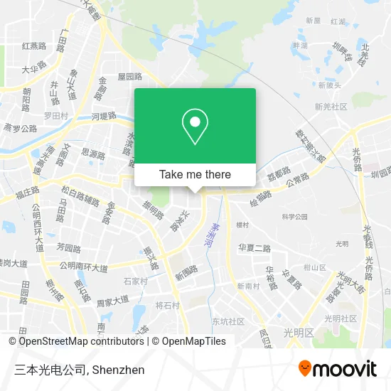 三本光电公司 map