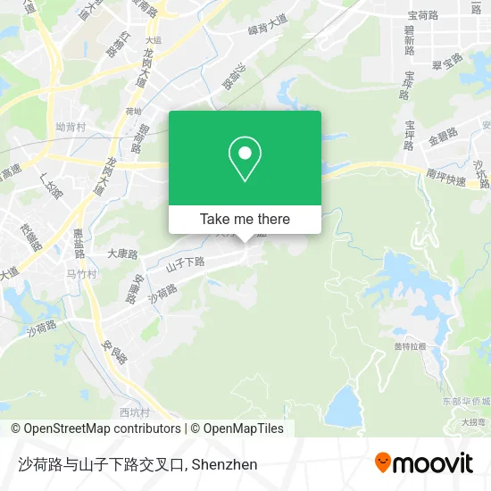 沙荷路与山子下路交叉口 map