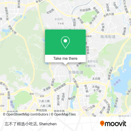 忘不了精选小吃店 map