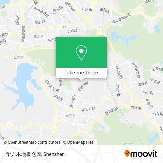 华力木地板仓库 map