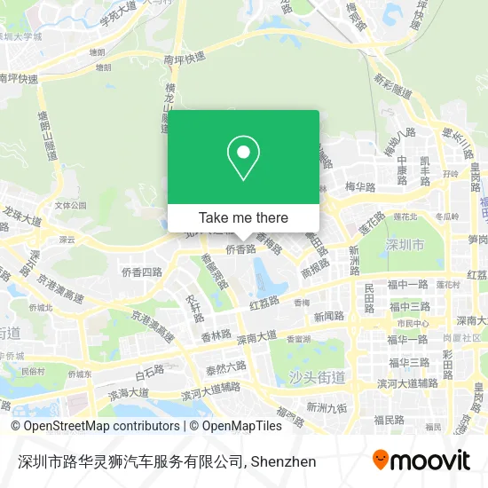 深圳市路华灵狮汽车服务有限公司 map