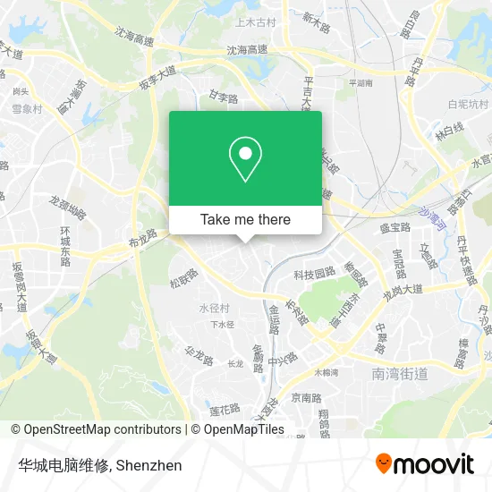 华城电脑维修 map