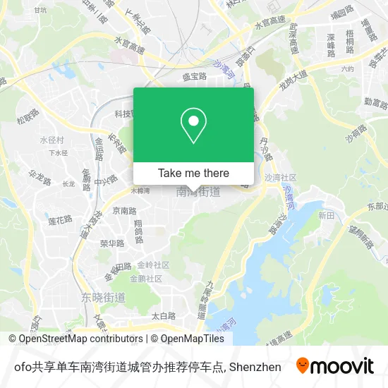 ofo共享单车南湾街道城管办推荐停车点 map