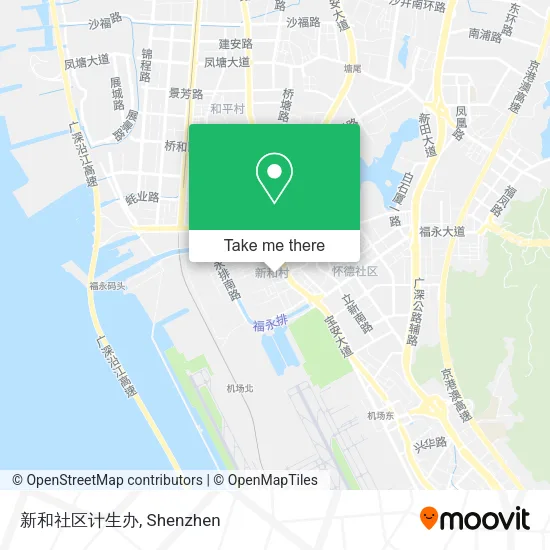 新和社区计生办 map
