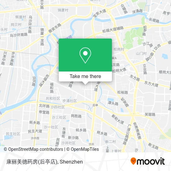 康丽美德药房(后亭店) map