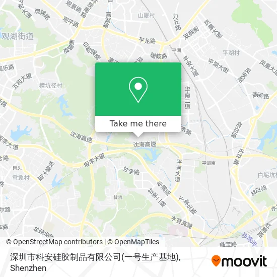 深圳市科安硅胶制品有限公司(一号生产基地) map