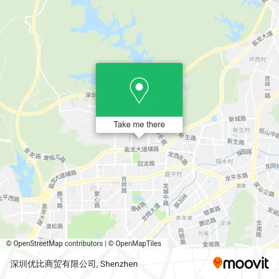 深圳优比商贸有限公司 map