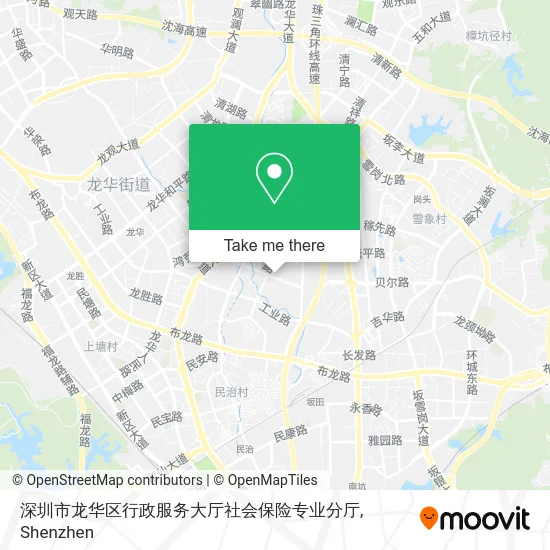 深圳市龙华区行政服务大厅社会保险专业分厅 map