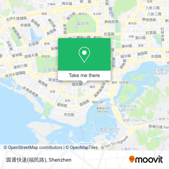 圆通快递(福民路) map