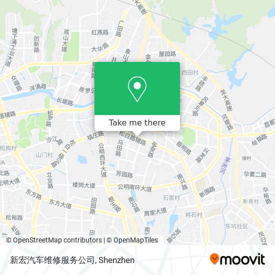 新宏汽车维修服务公司 map