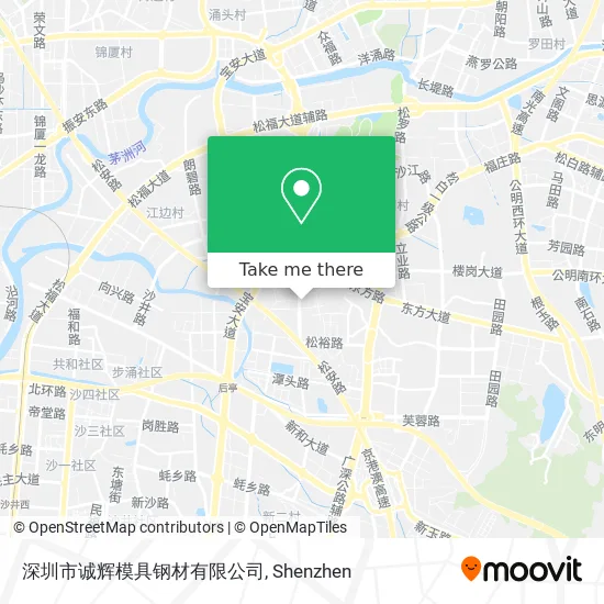 深圳市诚辉模具钢材有限公司 map