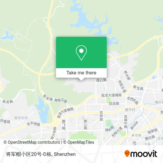 将军帽小区20号-D栋 map