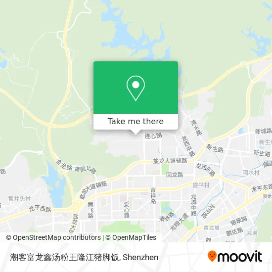 潮客富龙鑫汤粉王隆江猪脚饭 map