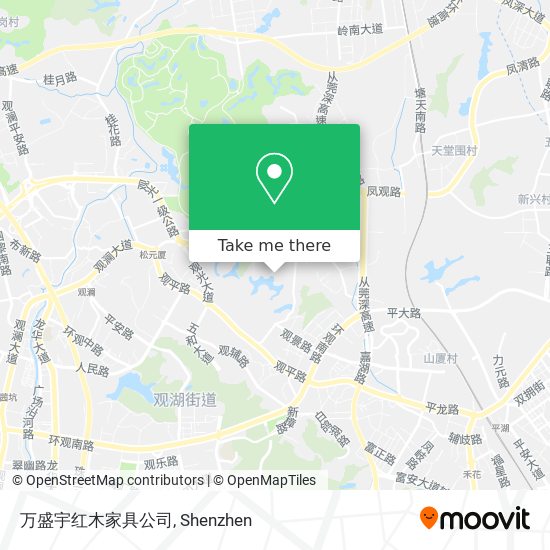 万盛宇红木家具公司 map