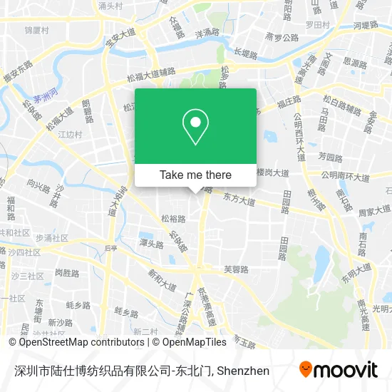 深圳市陆仕博纺织品有限公司-东北门 map