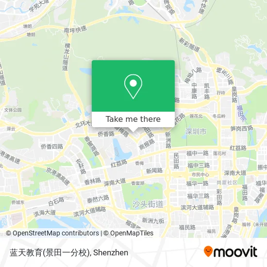 蓝天教育(景田一分校) map