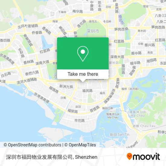深圳市福田物业发展有限公司 map