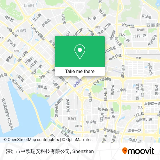 深圳市中欧瑞安科技有限公司 map