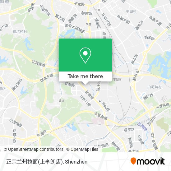 正宗兰州拉面(上李朗店) map