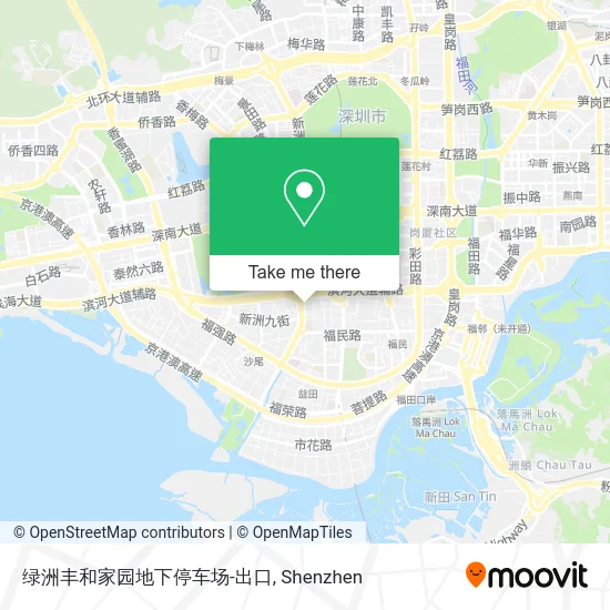 绿洲丰和家园地下停车场-出口 map